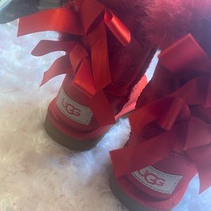 🍎UGG Toddler Red Bailey Bow II 🍎